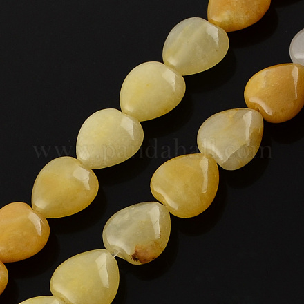 Topazio naturale fili di perle di giada G-R190-08-1