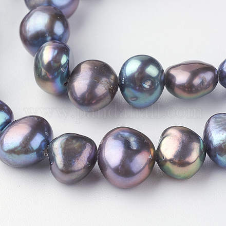 Natural Cultured Freshwater Pearl Beads Strands X-PEAR-R064-23-1