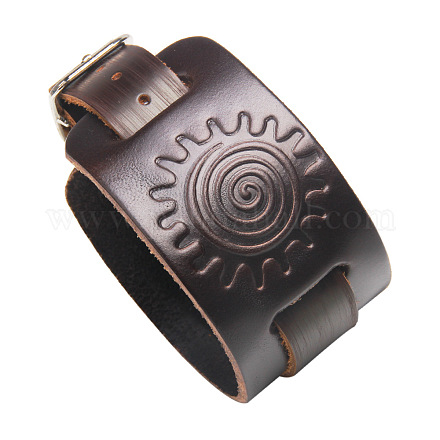 Leather Cord Bracelets BJEW-L616-03A-1