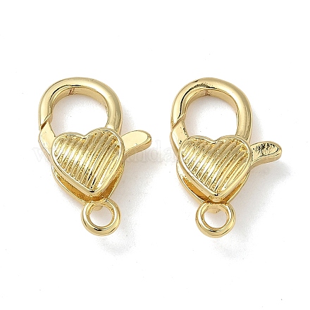 Сердце латуни омаров коготь застежками&nbsp;KK-H256-03G-03-1