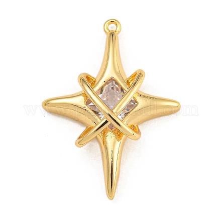 Стойки обшивки латунь микро проложить Циркон подвеску KK-U035-07G-02-1