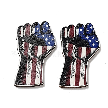 Большие деревянные подвески WOOD-D028-01G-1