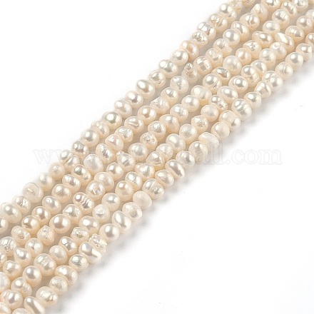 Brins de perles de culture d'eau douce naturelles PEAR-L033-01-1