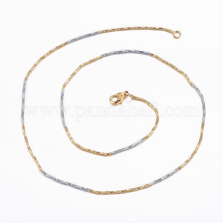 Brass Snake Chain Necklace Making MAK-H003-08-RS-1