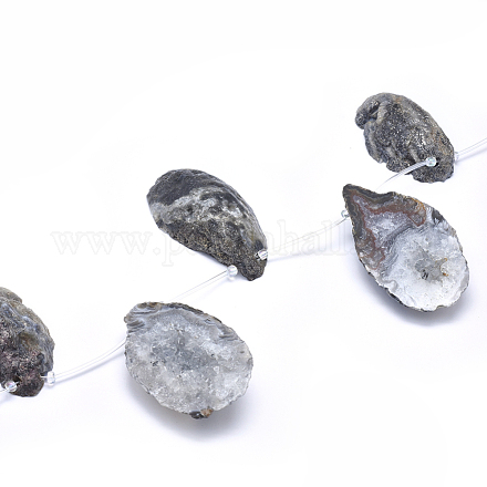Chapelets de perles d'agate naturelle G-I213-12-1
