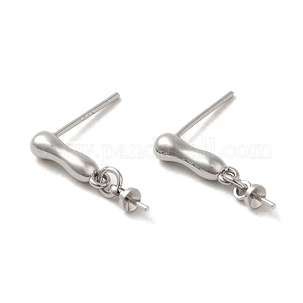 Accessoires de clous d'oreilles en laiton KK-M270-27P-1