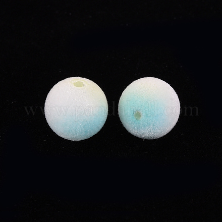Perles en plastique floquées KY-Q056-024B-1
