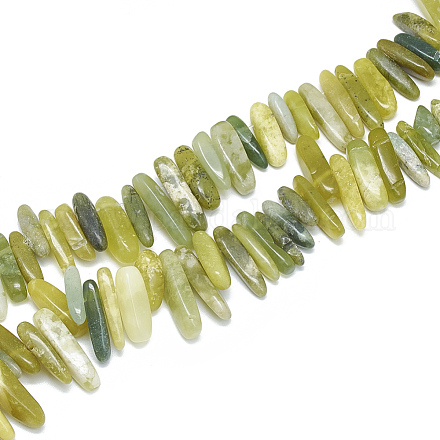 Natürliche Jade Perlen Stränge G-S312-37-1