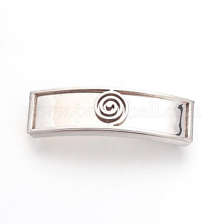 201 Stainless Steel Slide Charms STAS-R092-12-1