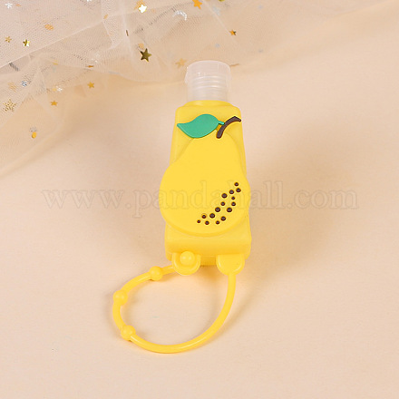 Botella de desinfectante de manos de plástico con cubierta de silicona KEYC-PW0003-05-01-1
