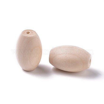 Natural Wood Beads WOOD-WH0021-30-1