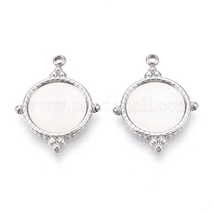 Оправы для подвесок из нержавеющей стали 304 в виде кабошонов STAS-T065-94P-1