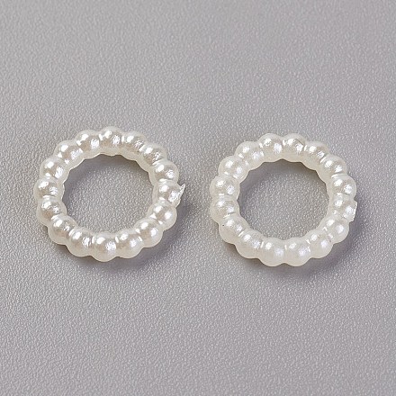 Cabujones de perlas de imitación de plástico ABS MACR-F034-10mm-22-1