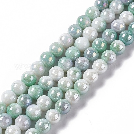 Fili di perle di vertro placcato GLAA-C023-01B-1