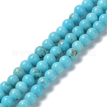 Chapelets de perles en howlite naturelle G-E604-B04-B-1