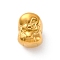 304 Stainless Steel Beads, Girl, Ion Plating(IP), Real 14K Gold Plated, 12.5~13x9.5~10x8.5~10mm, Hole: 3mm