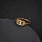 Number 201 Stainless Steel Adjustable Cuff Rings, Golden, Inner Diameter: Adjustable