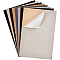 Jewelry Flocking Cloth, Polyester, Self-adhesive Fabric, Rectangle, Mixed Color, 29.5x20x0.07cm, 14pcs/box