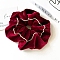 Velvet Hair Accessories, Hair Ties for Girls or Women, Scrunchie/Scrunchy Hair Ties, Red, 150mm