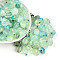 Transparent Acrylic Beads, Oval, Two Tone, Pale Turquoise, 14x10x8.6mm, Hole: 1.8~2mm, about 23pcs/20g