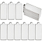 40Pcs 201 Stainless Steel Pendants, Stamping Blank Tag, Rectangle Charm, Stainless Steel Color, 35x12x1mm, Hole: 2mm