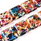 Synthetic Turquoise Beads Strands, Spray Painted, Square, Colorful, 20x20x6.5mm, Hole: 1mm, about 20pcs/strand, 15.63''(39.7cm)