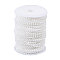 Acrylic Pearl Ball Chains, with Spool, White, 3.5mm, about 164.04 Feet(50m)/Roll