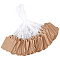 600Pcs Paper Blank Price Tags with Cord, Rectangle, BurlyWood, 12.4cm, Card: 3.5x2.2x0.05cm