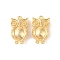Brass Pendants Rhinestone Setting, Owl, Real 18K Gold Plated, 16.5x10x5mm, Hole: 1mm, Fit for 1.2mm Rhinestone