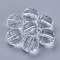 Transparent Acrylic Beads, Faceted, Round, Clear, 18x18mm, Hole: 2.7mm