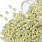 TOHO Round Seed Beads, Japanese Seed Beads, (PF559) Permafinish Opaque Galvanized Yellow Gold, 8/0, 3mm, Hole: 1mm, about 220pcs/10g