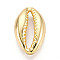 Alloy Beads, Shell Shape, Golden, 16.5x10x4.5mm, Hole: 1.2mm