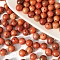 Natural Wooden Beads, Round, Saddle Brown, 8mm, Hole: 1.5mm