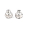 Brass Beads, Mixed Shapes, Rack Plating, Long-Lasting Plated, Cadmium Free & Lead Free, Platinum, Pumpkin, 6.5x7mm, Hole: 1mm
