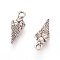 Alloy Pendants, Ice Cream, Antique Silver, Cadmium Free & Nickel Free & Lead Free, 18.5x7x4mm, Hole: 2mm