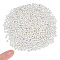 1000Pcs Brass Crimp Beads, Rondelle, 925 Sterling Silver Plated, 2.5x2.5x2mm, Hole: 1.6mm