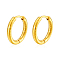 Stylish Stainless Steel Hoop Earrings, Golden