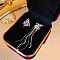 Imitation Pearl Tassel Dangle Earrings, Mixed Shape