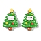 Christmas Opaque Resin Decoden Cabochons, Christmas Tree, 24.5x17x8.5mm