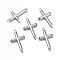Tarnish Resistant 304 Stainless Steel Pendants, Cross, Stainless Steel Color, 33x19.8x3mm, Hole: 2mm