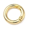 Alloy Spring Gate Rings, Rack Plating, Long-Lasting Plated, Golden, 19.5x3.3mm