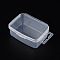 Clear Plastic Bead Containers With Lid, 7.5x5.5x3cm
