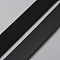 10M Flat Imitation Leather Cord, for Pillow Decor, Black, 19x1.6mm, about 10.94 Yards(10m)/Roll