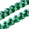 Transparent Glass Beads, Faceted, Butterfly, Sea Green, 8x10x6mm, Hole: 1mm