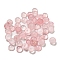 Natural White Jade Dyed Cabochons, Half Round, Misty Rose, 4x2~2.5mm