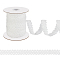 40M Nylon Elastic Double Edged Picot Lace Ribbons, Crown Trimming for Cloth DIY Making Decor, White, 1-5/8 inch(40mm), about 43.74 Yards(40m)/Roll