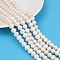 Natural Cultured Freshwater Pearl Beads Strands, Potato, Grade 4A++, Seashell Color, 9~10mm, Hole: 0.7mm, about 39~46pcs/strand, 13.98~15.43''(33.5~39.2cm)