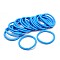 Girl's Hair Accessories, Nylon Thread Elastic Fiber Hair Ties, Deep Sky Blue, 44mm