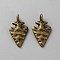 Tibetan Style Alloy Pendants, Fish, Antique Bronze, 27x15x7mm, Hole: 4mm