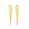 Tibetan Style Alloy Spike Pendants, Cadmium Free & Nickel Free & Lead Free, Golden, 34x4.5x4.5mm, Hole: 3mm, about 645pcs/1000g